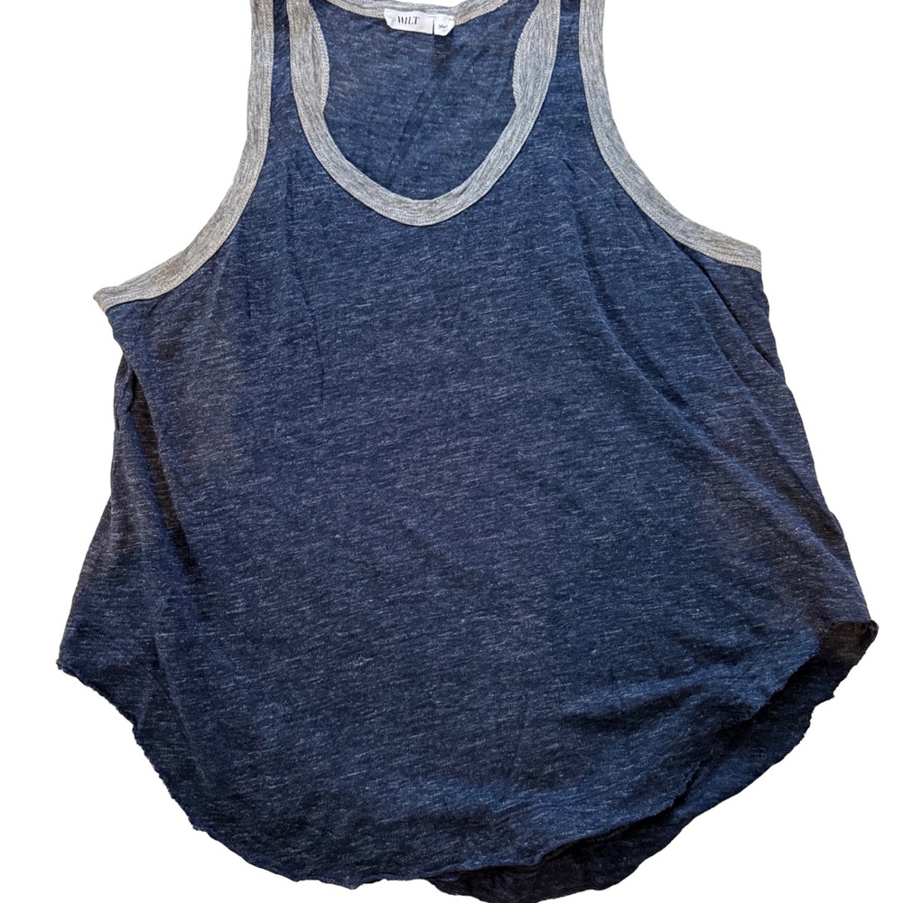 Wilt Navy and Beige Tank Top